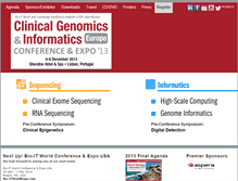 Tablet Screenshot of clinicalgenomicsinformatics.com